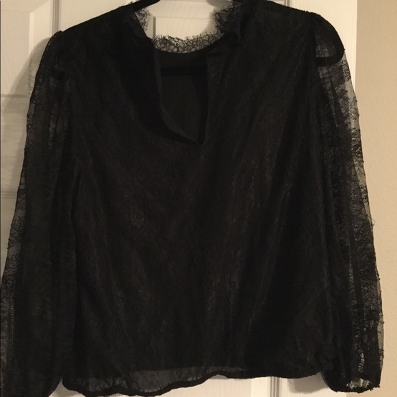 Alice Olivia Chantilly Lace Top - Picture 2 of 3
